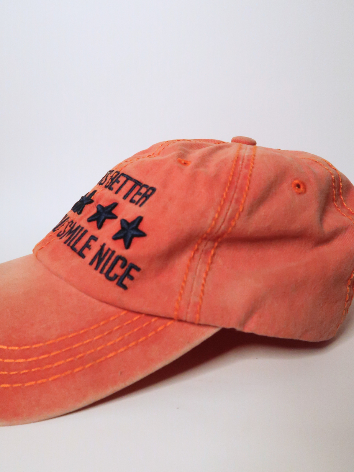 Washed Pink Good Vibes Cap