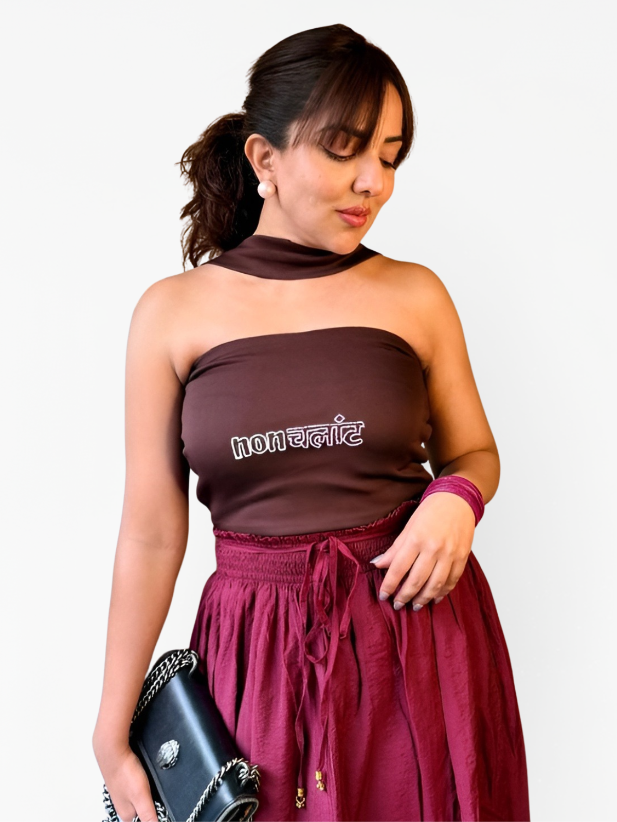 Non-Chalant Mocha Top