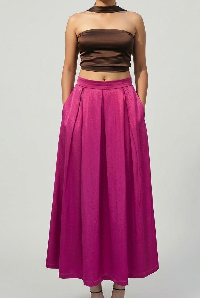 Mocha Top + Flamingo Skirt