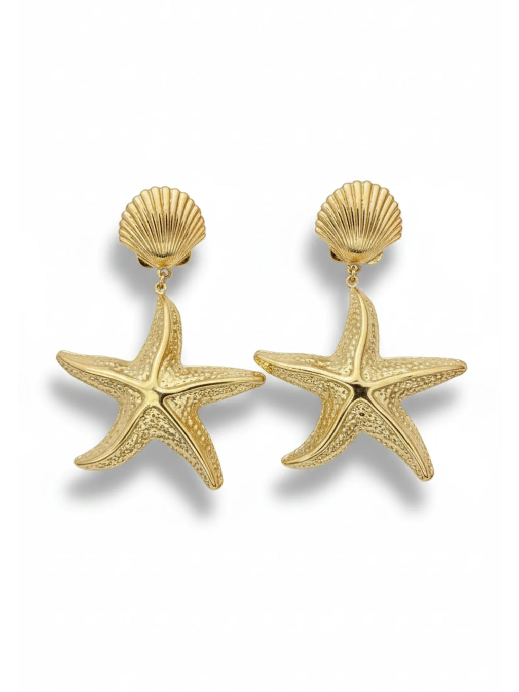 Shell & starfish earing