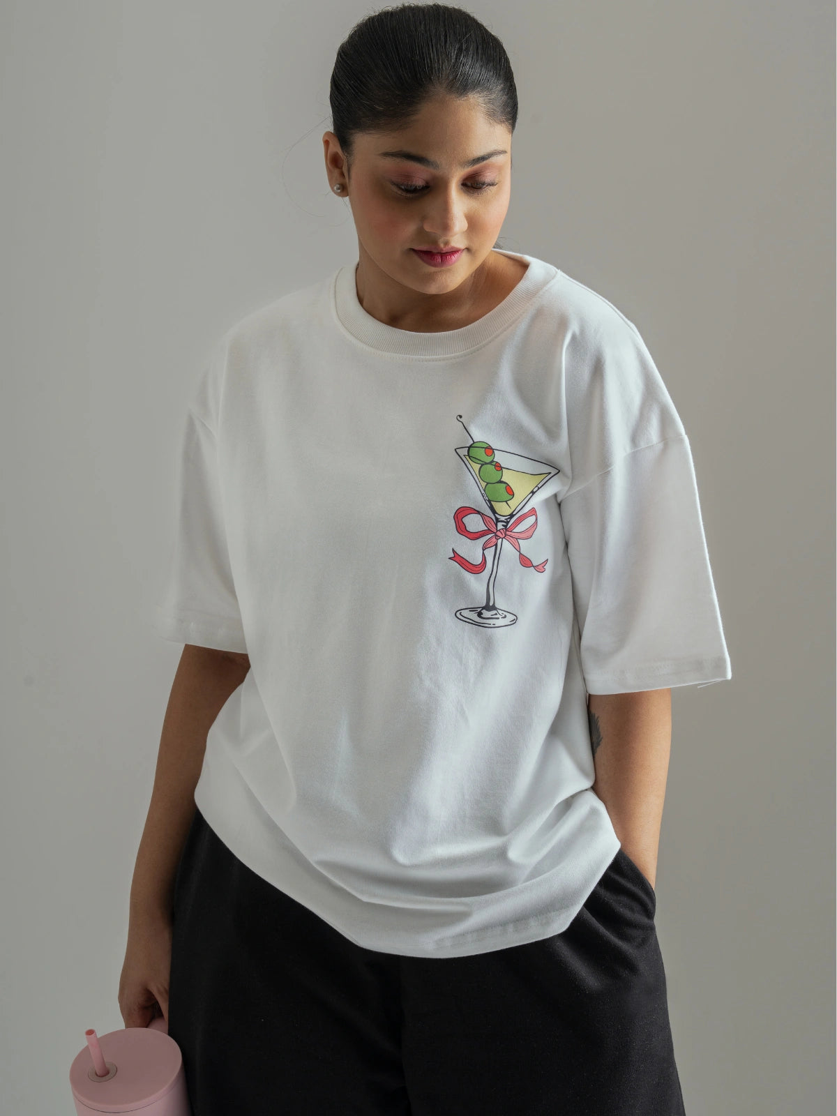 Bow Martini Oversized T-shirt