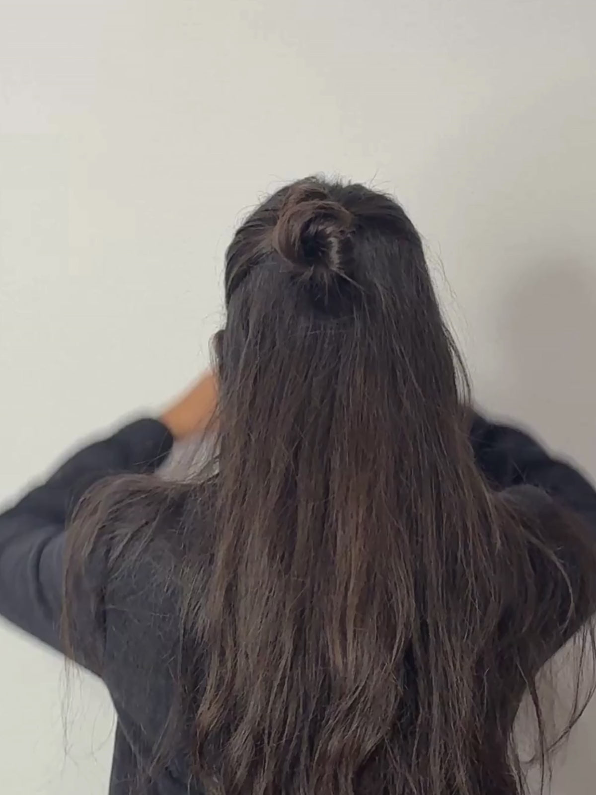 Brown velvet scrunchie video